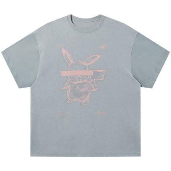HARSH and CRUEL Blinded Monster Outline Tee - Y2K Grunge, 90s Fashion, Retro Summer Outfit