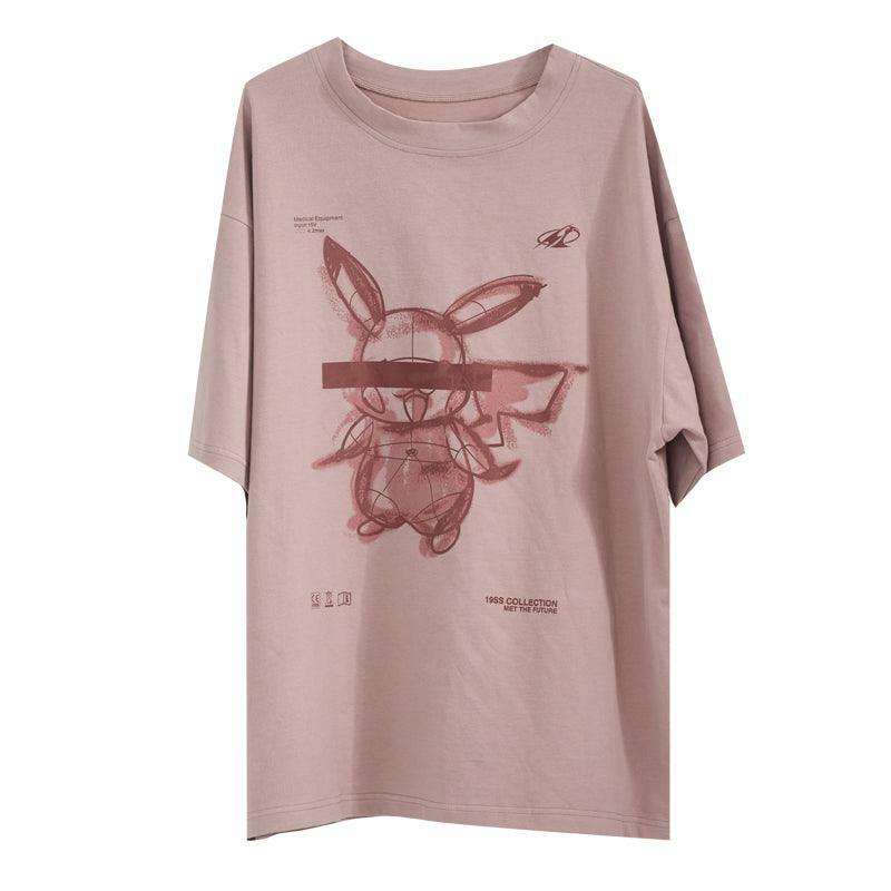 HARSH and CRUEL Blinded Monster Outline Tee - Y2K Grunge, 90s Fashion, Retro Summer Outfit