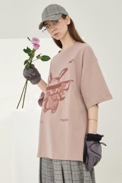 HARSH and CRUEL Blinded Monster Outline Tee - Y2K Grunge, 90s Fashion, Retro Summer Outfit