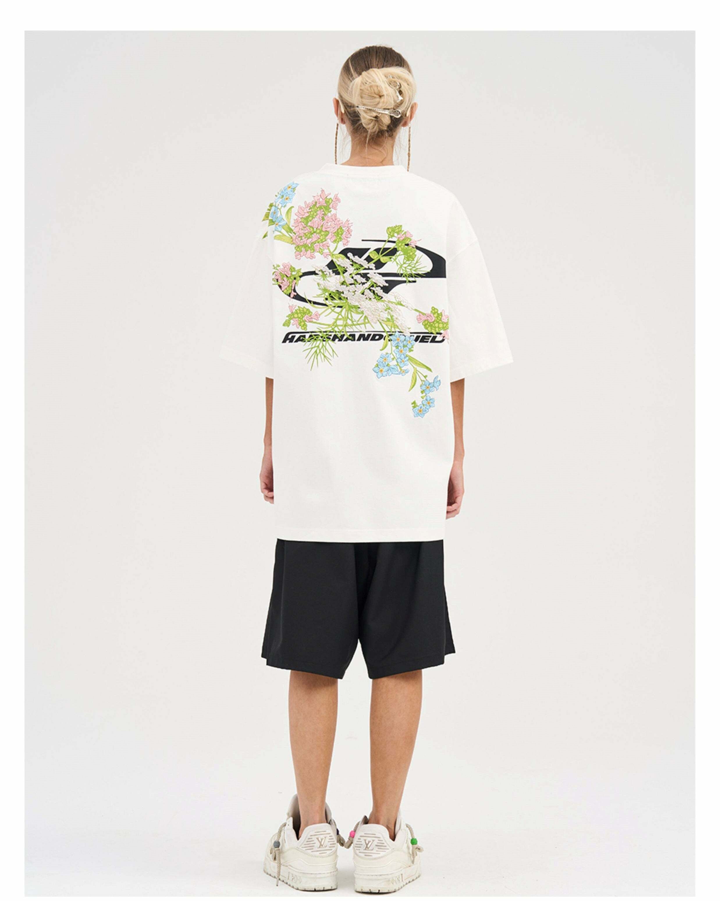 HARSH and CRUEL Embroidered 'Bloom' Tee - Y2K Summer, 90s Fashion, Grunge, Retro, Baby Te