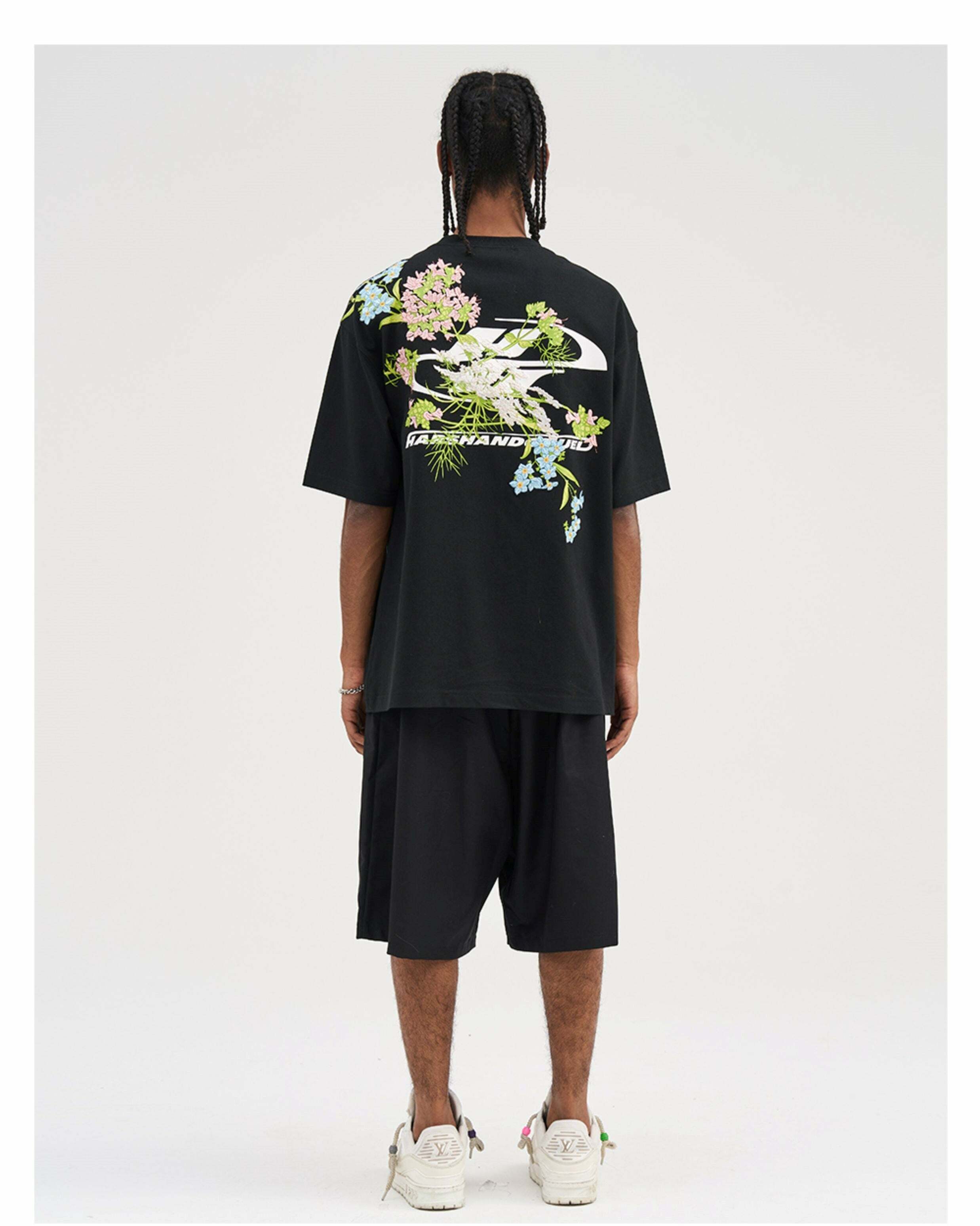 HARSH and CRUEL Embroidered 'Bloom' Tee - Y2K Summer, 90s Fashion, Grunge, Retro, Baby Te