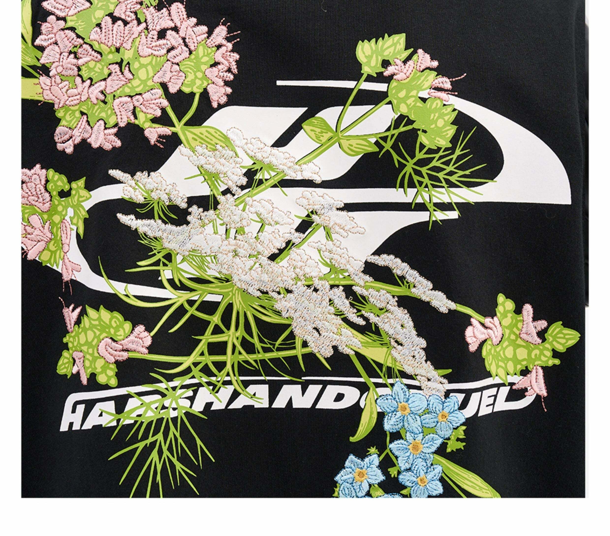 HARSH and CRUEL Embroidered 'Bloom' Tee - Y2K Summer, 90s Fashion, Grunge, Retro, Pastel