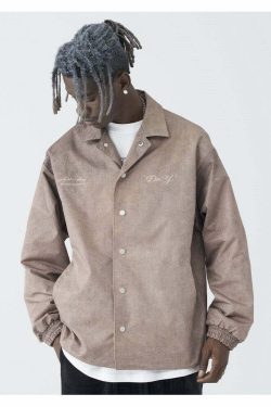 HARSH and CRUEL Painted Flowers Windbreaker Jacket - Y2K Summer, 90s Grunge, Retro Style