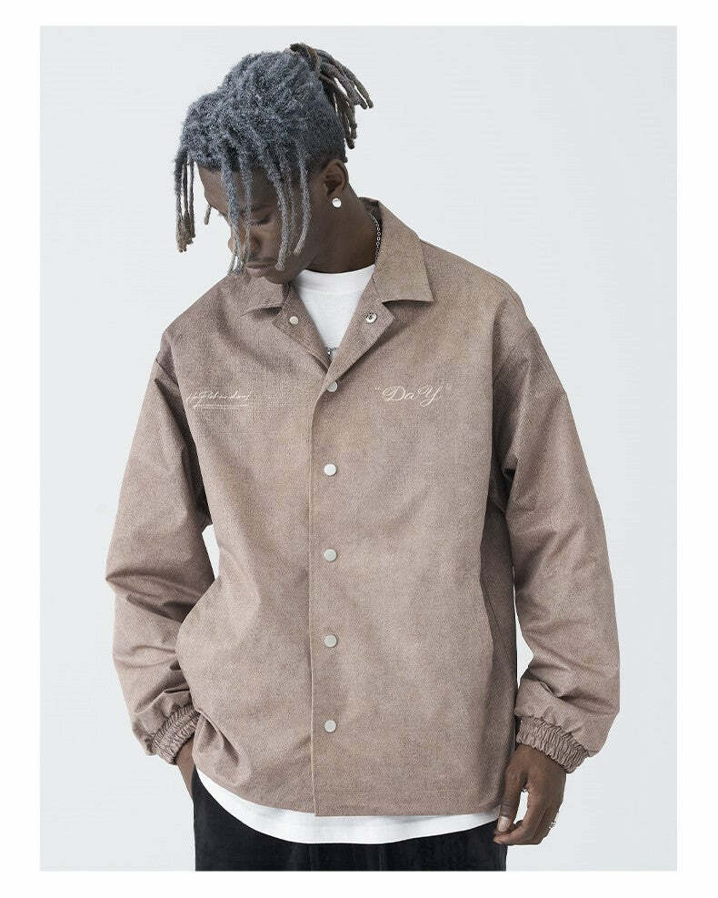 HARSH and CRUEL Painted Flowers Windbreaker Jacket - Y2K Summer, 90s Grunge, Retro Style