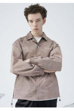HARSH and CRUEL Painted Flowers Windbreaker Jacket - Y2K Summer, 90s Grunge, Retro Style