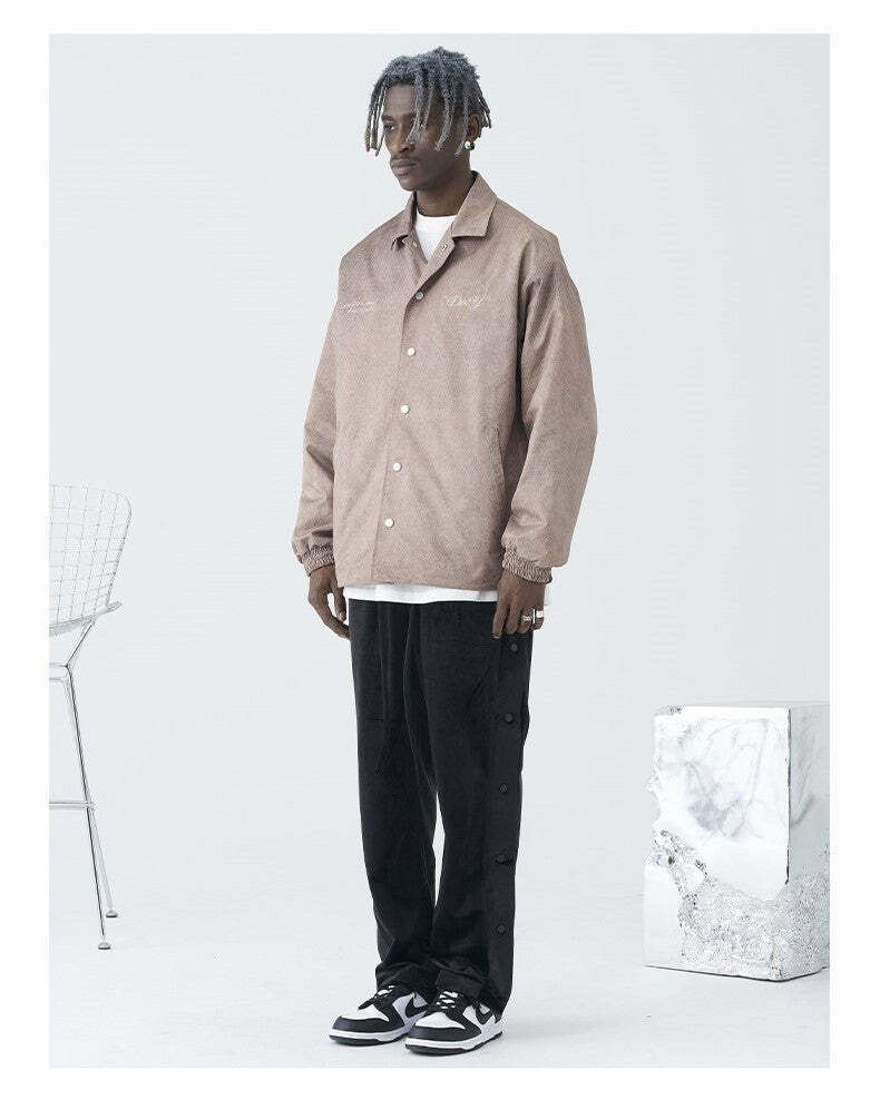 HARSH and CRUEL Painted Flowers Windbreaker Jacket - Y2K Summer, 90s Grunge, Retro Style