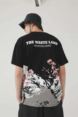 HARSH and CRUEL Snow Sakura Tee - Y2K Summer Grunge, 90s Retro, Pastel Goth, Y2K Popstar