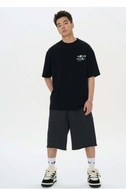 HARSH and CRUEL Y2K Embroidered Daisies Tee - Retro 90s Grunge Summer Outfit, Baby Tee Style