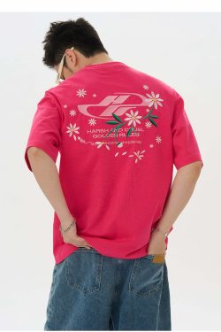 HARSH and CRUEL Y2K Embroidered Daisies Tee - Retro 90s Grunge Summer Outfit for Women