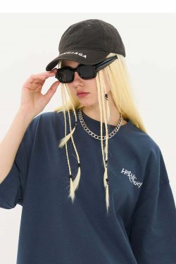 HARSH and CRUEL Y2K Grunge Logo Tee - Retro 90s Fashion, Summer Outfits, and Pastel Goth Style