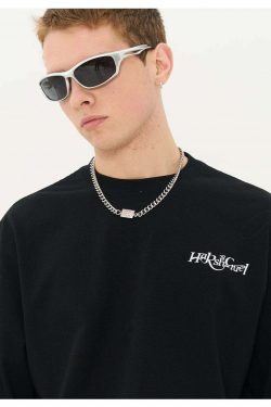HARSH and CRUEL Y2K Grunge Logo Tee - Retro 90s Fashion, Summer Outfits, and Pastel Goth Style