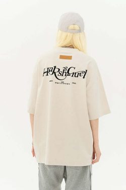 HARSH and CRUEL Y2K Grunge Logo Tee - Retro 90s Fashion, Summer Outfits, and Pastel Goth Style