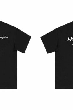 HARSH and CRUEL Y2K Grunge Logo Tee - Retro 90s Fashion, Summer Outfits, and Pastel Goth Style