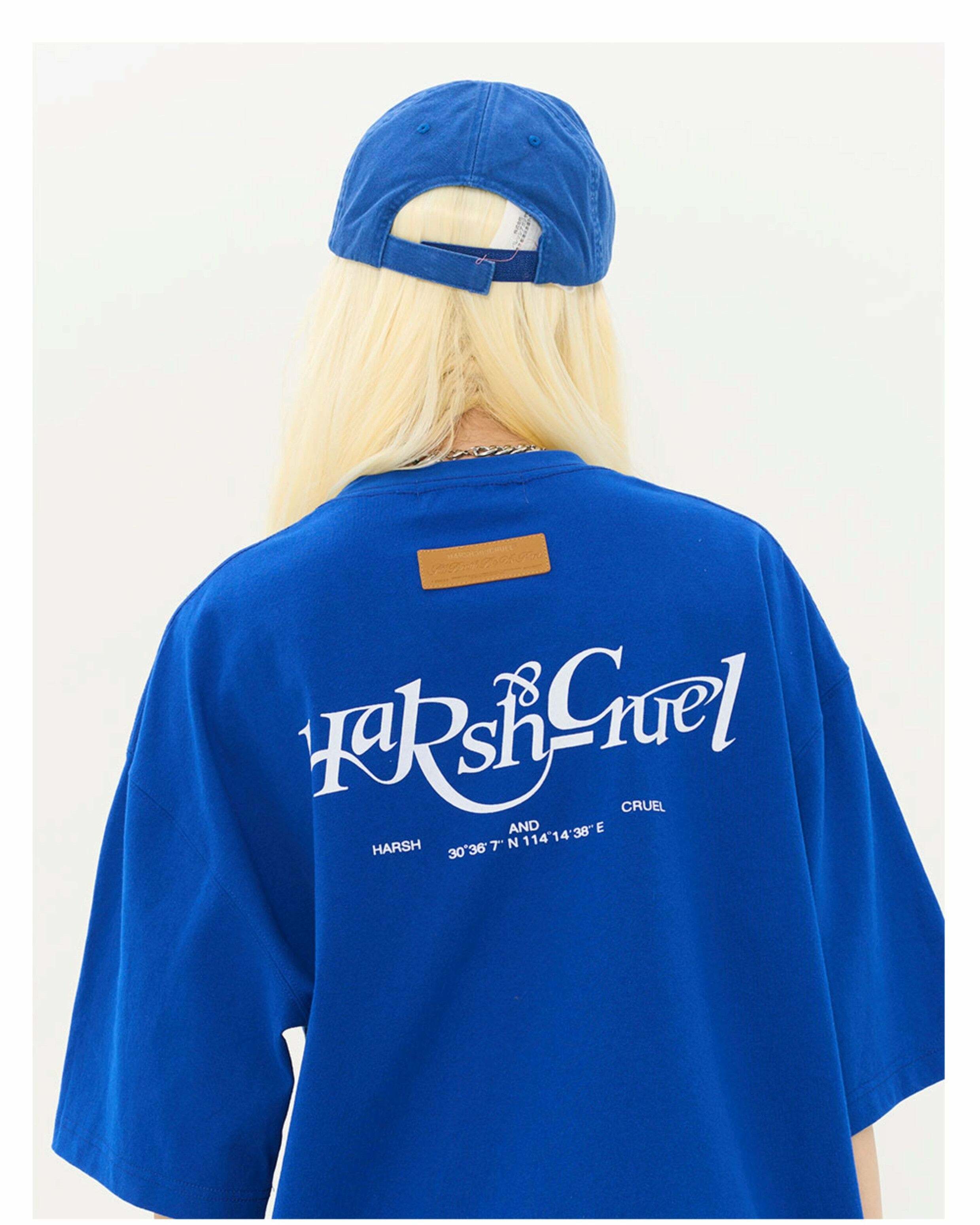 HARSH and CRUEL Y2K Grunge Logo Tee - Retro 90s Fashion, Summer Outfits, and Pastel Goth Style