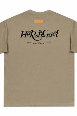 HARSH and CRUEL Y2K Grunge Logo Tee - Retro 90s Fashion, Summer Outfits, and Pastel Goth Style