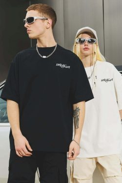 HARSH and CRUEL Y2K Grunge Logo Tee - Retro 90s Fashion, Summer Outfits, and Pastel Goth Style