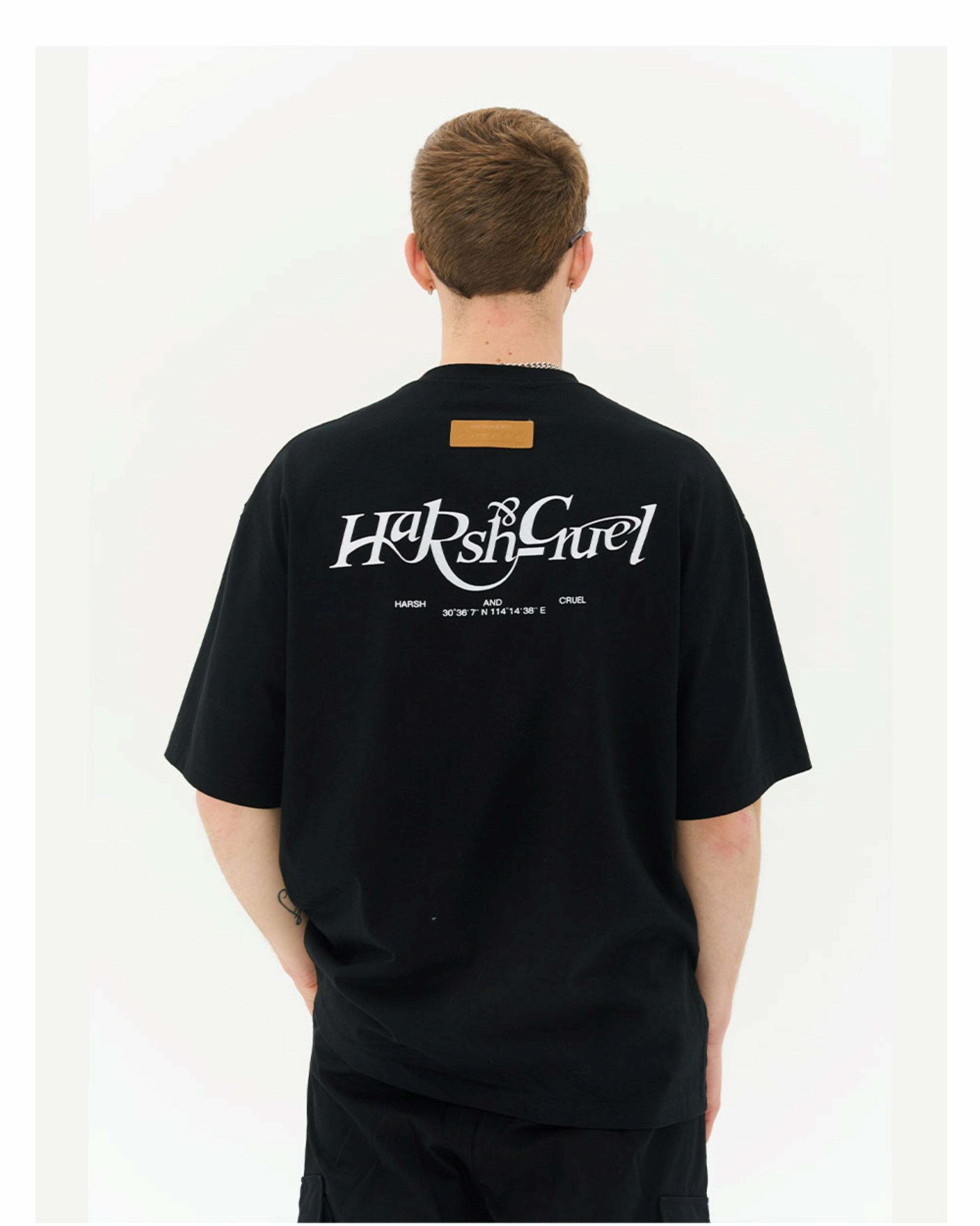HARSH and CRUEL Y2K Grunge Logo Tee - Retro 90s Fashion, Summer Outfits, and Pastel Goth Style