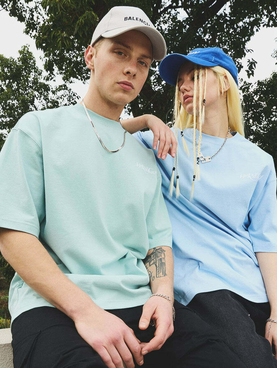 HARSH and CRUEL Y2K Grunge Logo Tee - Retro 90s Fashion, Summer Outfits, and Pastel Goth Style