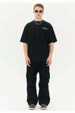 HARSH and CRUEL Y2K Grunge Logo Tee - Retro 90s Fashion, Summer Outfits, Gothic Y2K Style