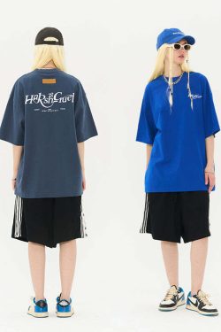 HARSH and CRUEL Y2K Grunge Logo Tee - Retro 90s Fashion, Summer Outfits, Gothic Y2K Style