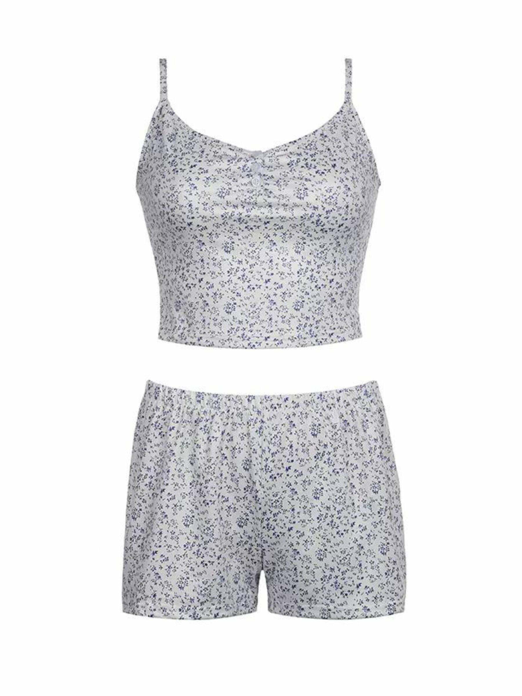 Hartley Y2K Summer Shorts Set - 90s Grunge Outfit, Retro Style, Pastel Goth, Y2K Fashion