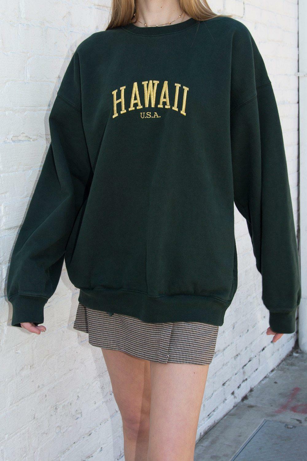 Hawaii Asa Sweatshirt - Y2K Summer Grunge, 90s Retro, Pastel Goth, Y2K Club & Party Outfits