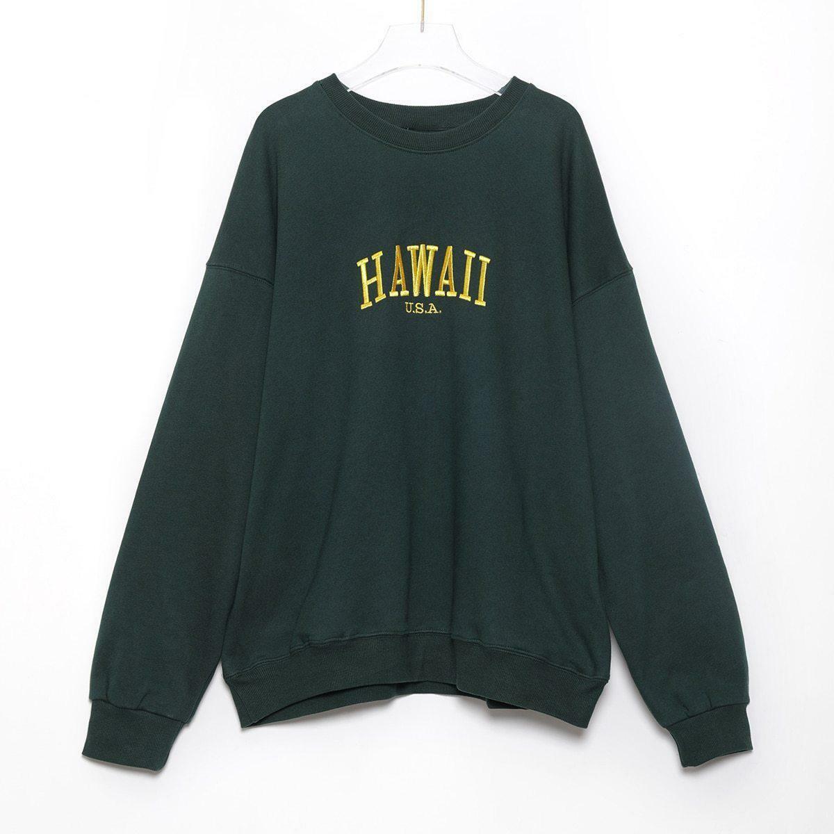 Hawaii Asa Sweatshirt - Y2K Summer Grunge, 90s Retro, Pastel Goth, Y2K Club & Party Outfits