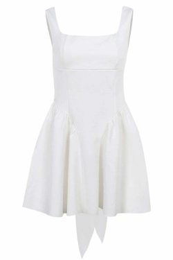 Hazly Mini Ruffle Dress - Y2K Summer Outfit, 90s Grunge Fashion, Retro Style, Pastel Goth Vibes