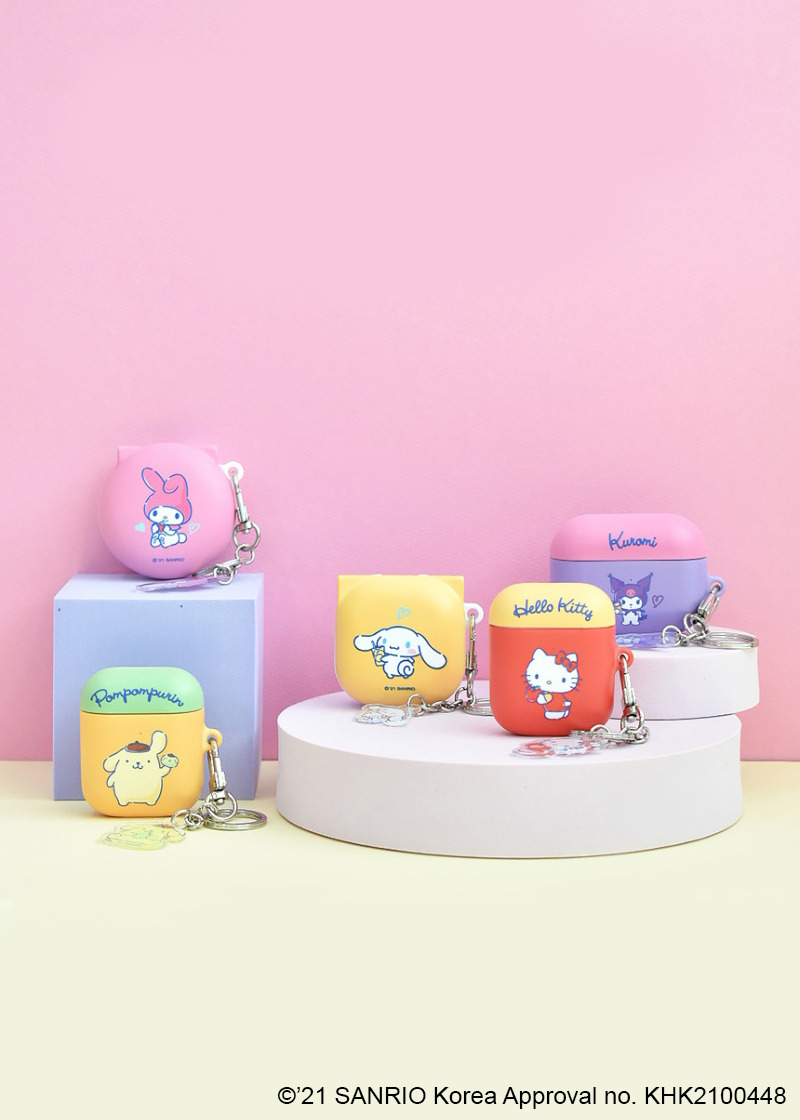 Hello Kitty & Friends AirPods Case Cover & Matching Dangler - Y2K Grunge 90s Retro Style
