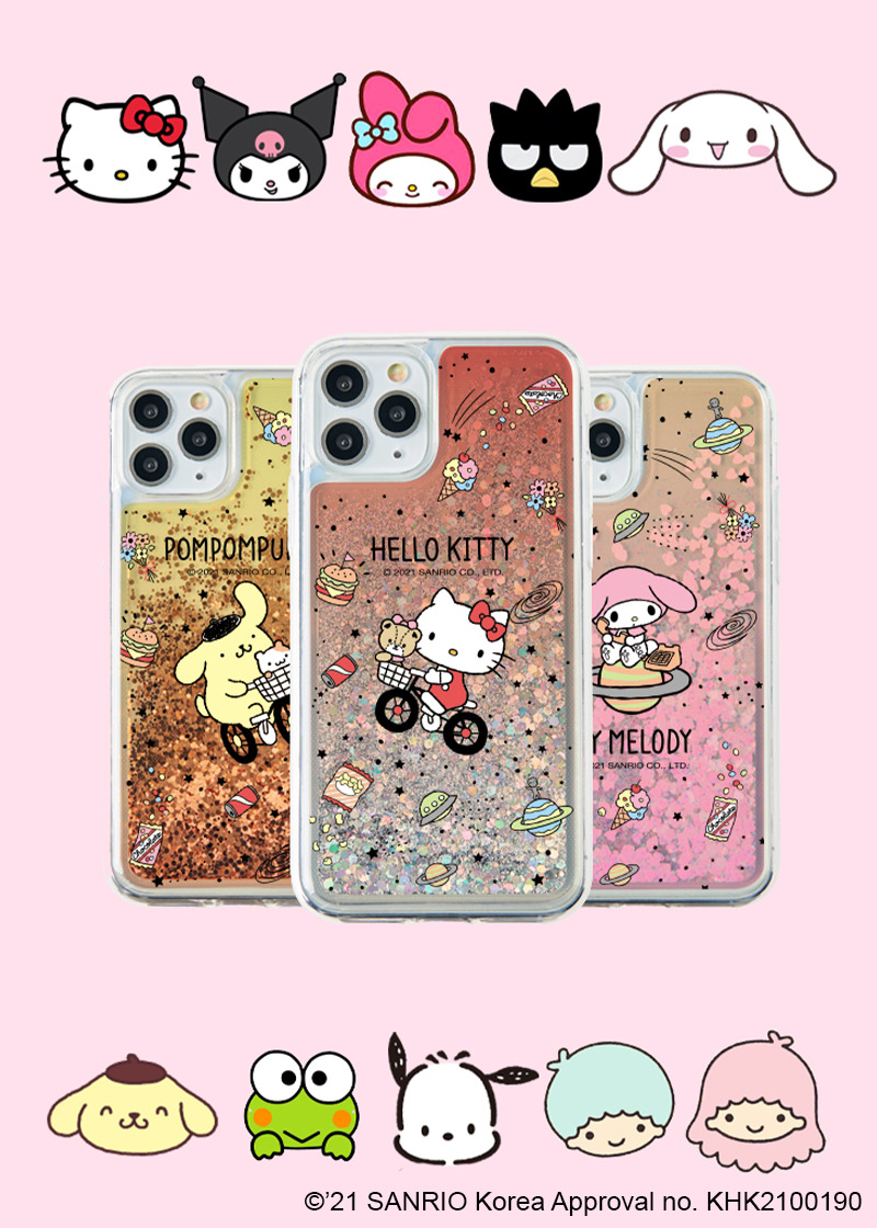 Hello Kitty & Friends Glitter iPhone Jelly Case - Y2K, 90s, Grunge, Retro Fashion Accessory