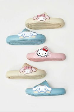 Hello Kitty Fresh Home Slippers - SANRIO x UTUNE | Y2K Fashion, 90s Vibe, Retro Style