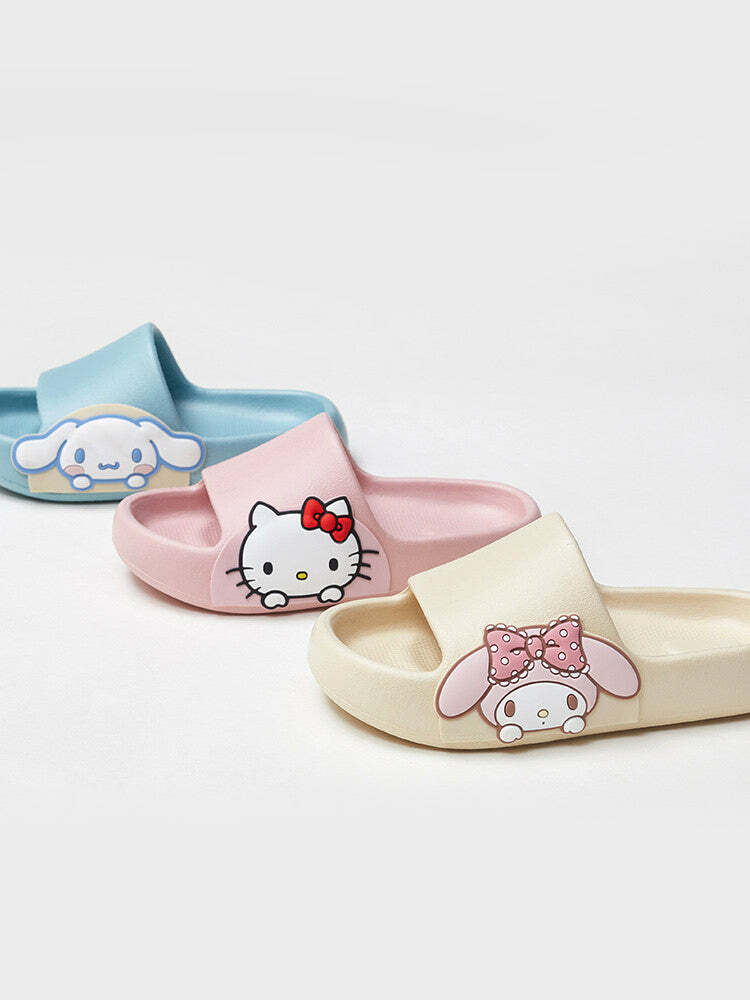 Hello Kitty Fresh Home Slippers - SANRIO x UTUNE | Y2K Fashion, 90s Vibe, Retro Style