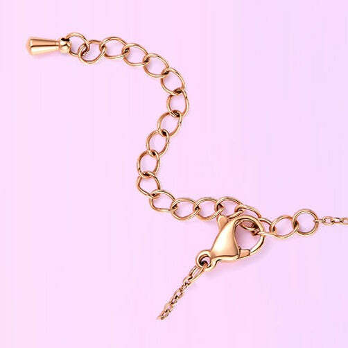 Hello Kitty Rose Gold Titanium Bracelet - Y2K Fashion, 90s Grunge, Retro Style Gift Box