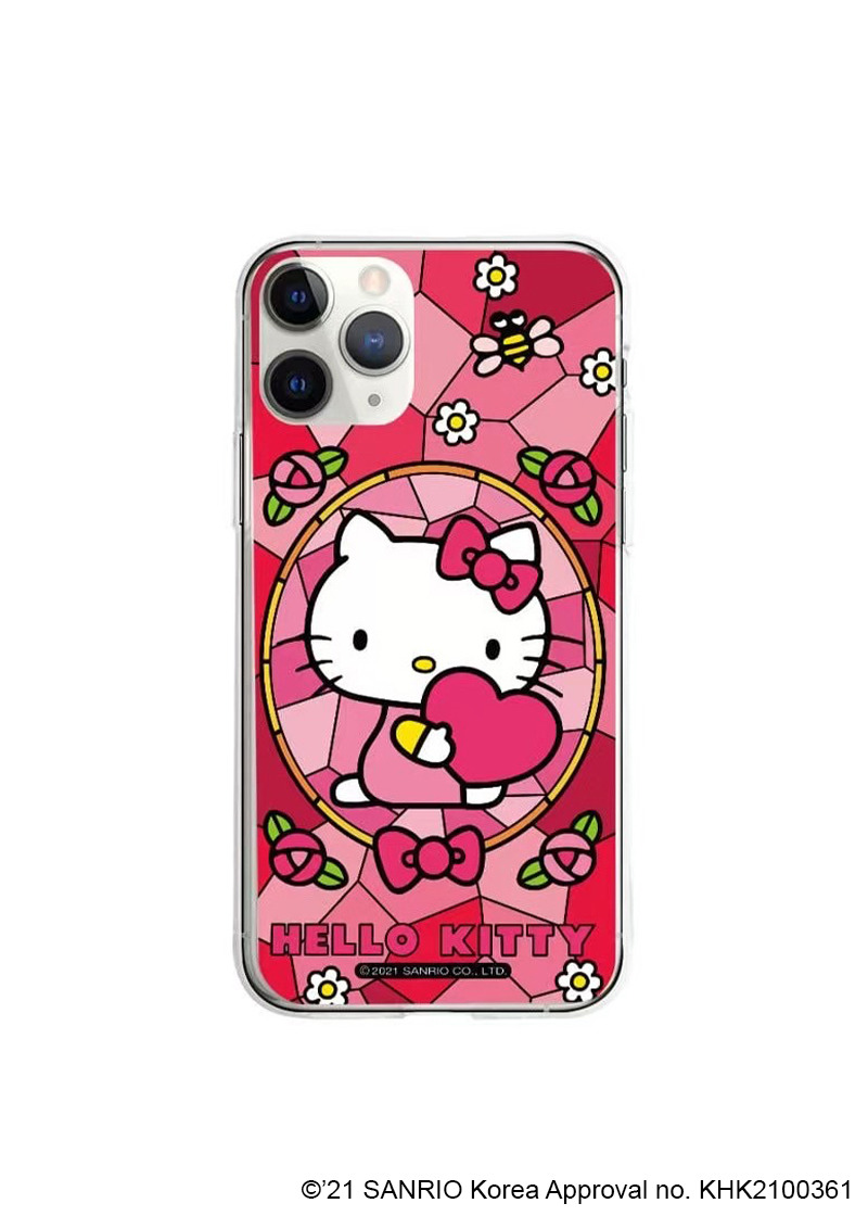 Hello Kitty Stained Glass iPhone Case - Y2K, 90s, Grunge, Retro, Pastel Goth Fashion Accessory