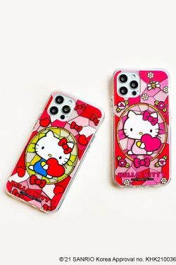 Hello Kitty Stained Glass iPhone Case - Y2K, 90s, Grunge, Retro, Pastel Goth Fashion Accessory