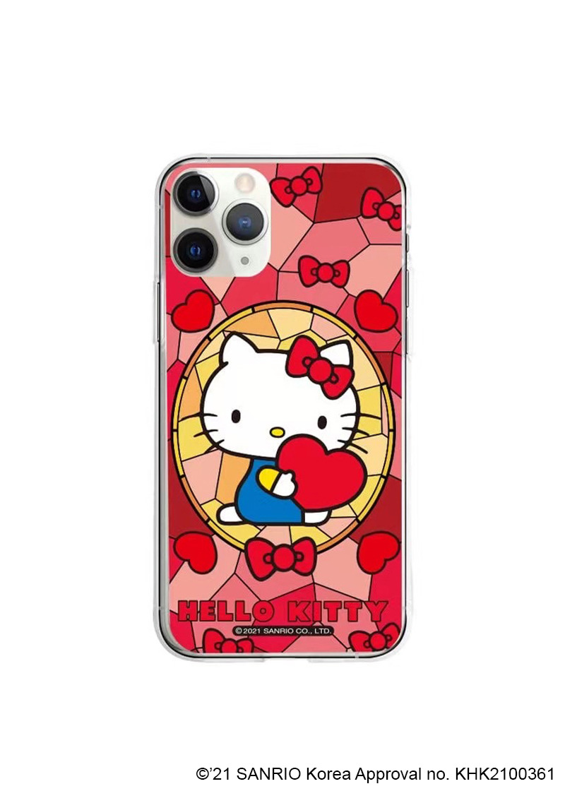 Hello Kitty Stained Glass iPhone Case - Y2K, 90s, Grunge, Retro, Pastel Goth Fashion Accessory