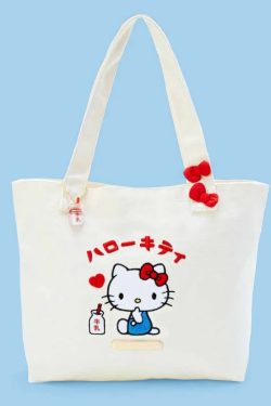 Hello Kitty Vintage Canvas Bag - Y2K Summer, 90s Grunge, Retro Style, Pastel Goth, Y2K Popstar
