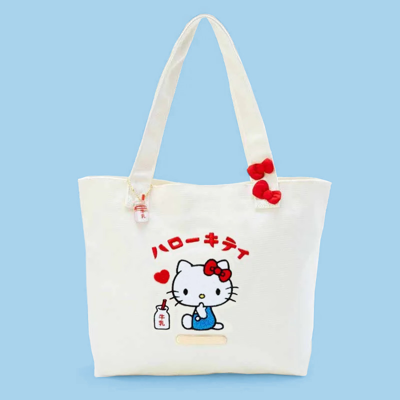 Hello Kitty Vintage Canvas Bag - Y2K Summer, 90s Grunge, Retro Style, Pastel Goth, Y2K Popstar