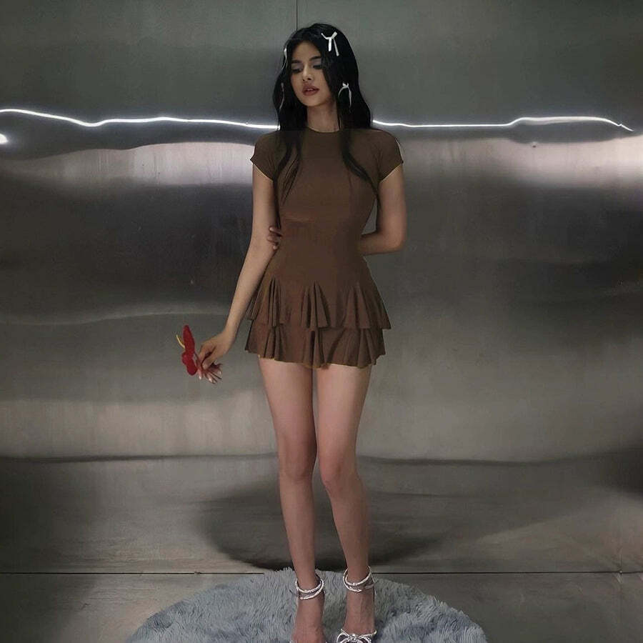 Hensley Layered Two Piece Dress - Y2K Summer, 90s Grunge, Retro Style, Y2K Party & Club Out