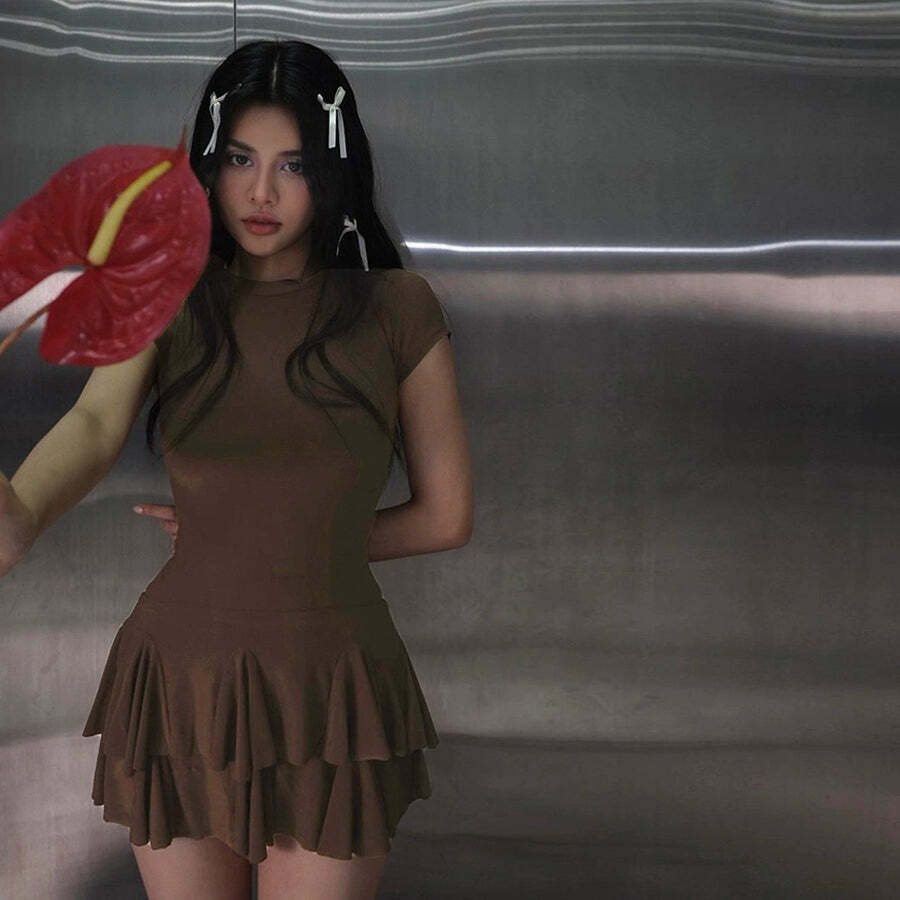 Hensley Layered Two Piece Dress - Y2K Summer, 90s Grunge, Retro Style, Y2K Party & Club Out