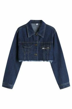 High End Y2K Cowboy Denim Jacket & Jeans Set - 90s Grunge, Retro, Summer, Party Outfits