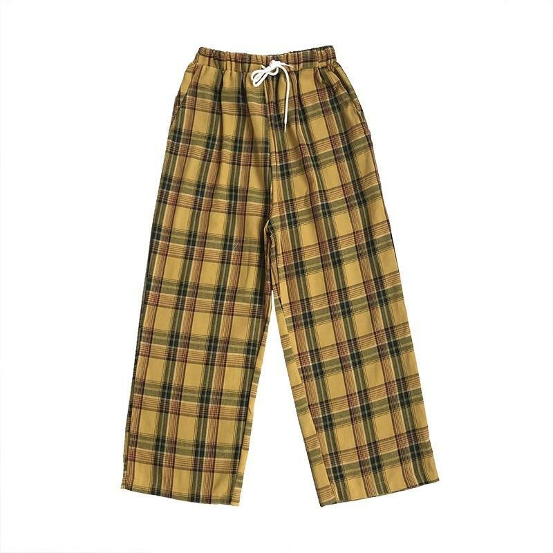 High Waist Checkered Pants - Y2K Summer, 90s Grunge, Retro Style, Y2K Club & Party Outfits