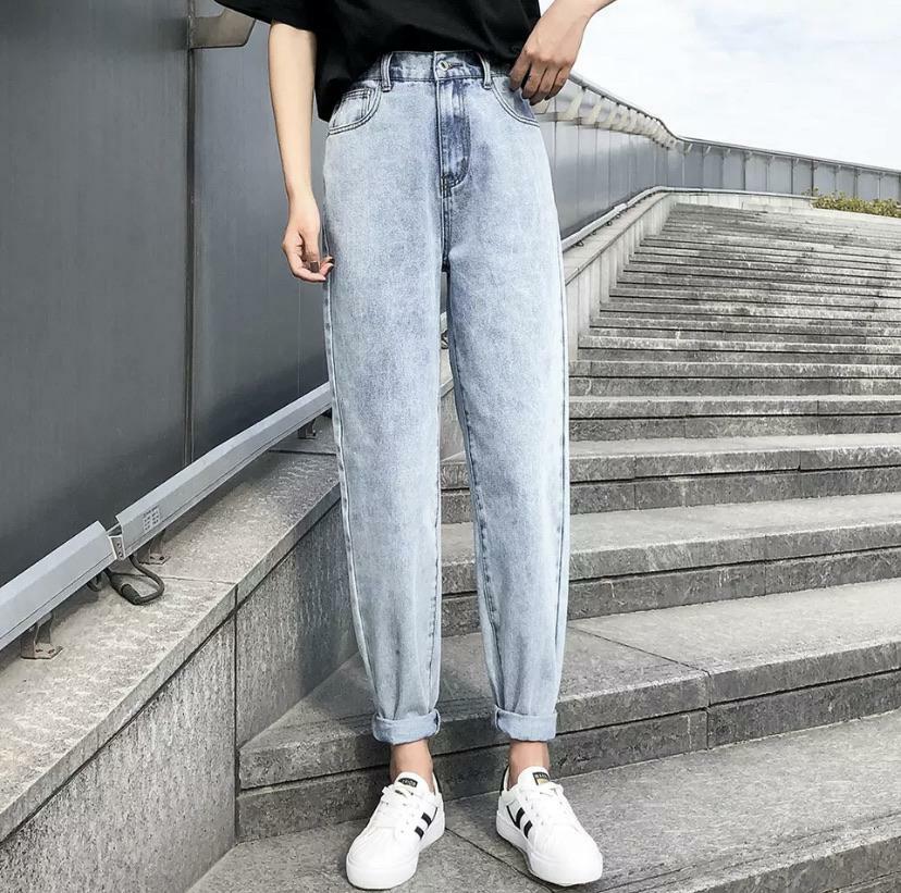 High Waisted Stretchy Jeans - Y2K Summer & 90s Grunge Fashion, Retro Y2K Club & Party Outfits