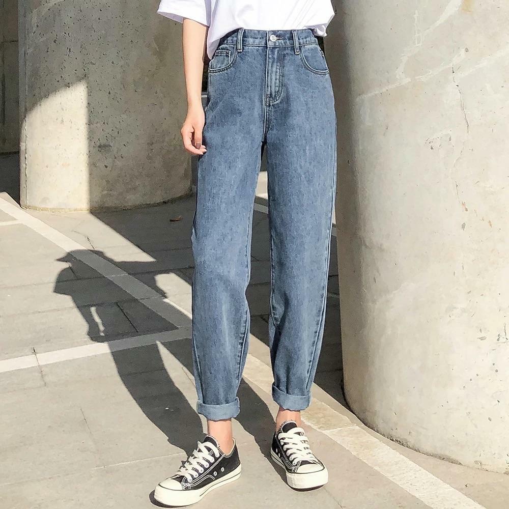 High Waisted Stretchy Jeans - Y2K Summer & 90s Grunge Fashion, Retro Y2K Club & Party Outfits