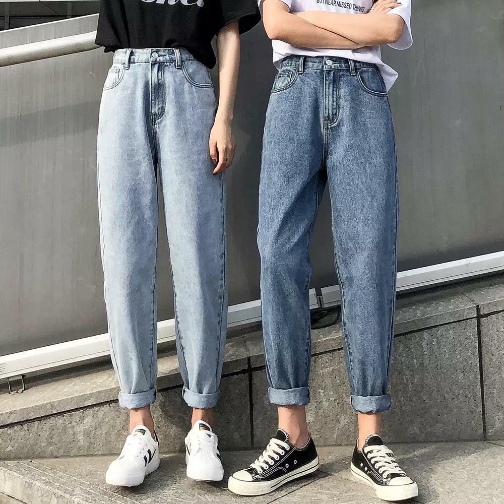 High Waisted Stretchy Jeans - Y2K Summer & 90s Grunge Fashion, Retro Y2K Club & Party Outfits