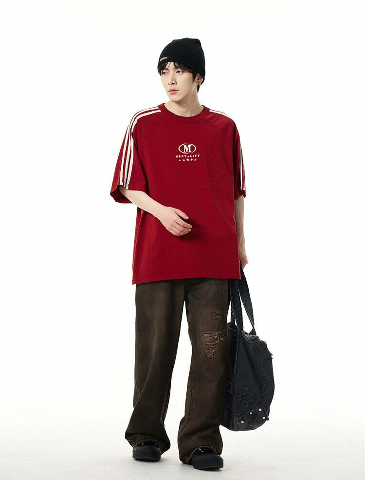 HJK Exclusive 'Five-Star Mentality' Tee - Y2K Summer, 90s Grunge, Retro, Pastel Goth, Hip Hop