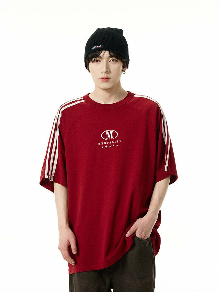 HJK Exclusive 'Five-Star Mentality' Tee - Y2K Summer, 90s Grunge, Retro, Pastel Goth, Hip Hop