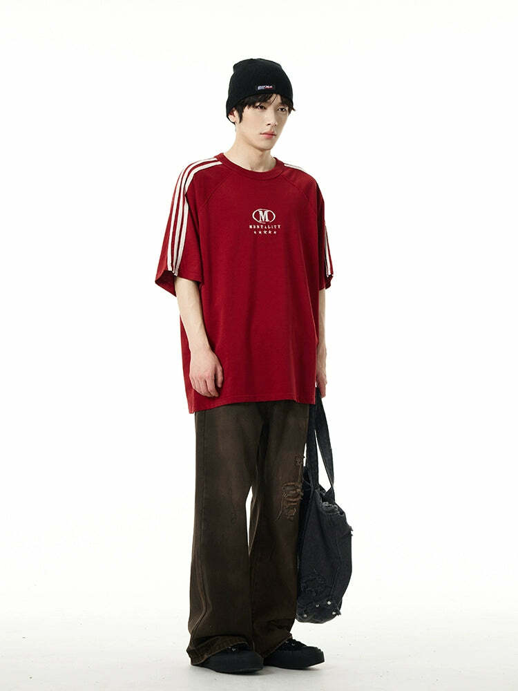 HJK Exclusive 'Five-Star Mentality' Tee - Y2K Summer, 90s Grunge, Retro, Pastel Goth, Hip Hop