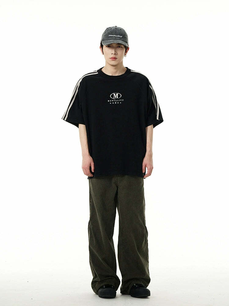 HJK Exclusive 'Five-Star Mentality' Tee - Y2K Summer, 90s Grunge, Retro, Pastel Goth, Hip Hop