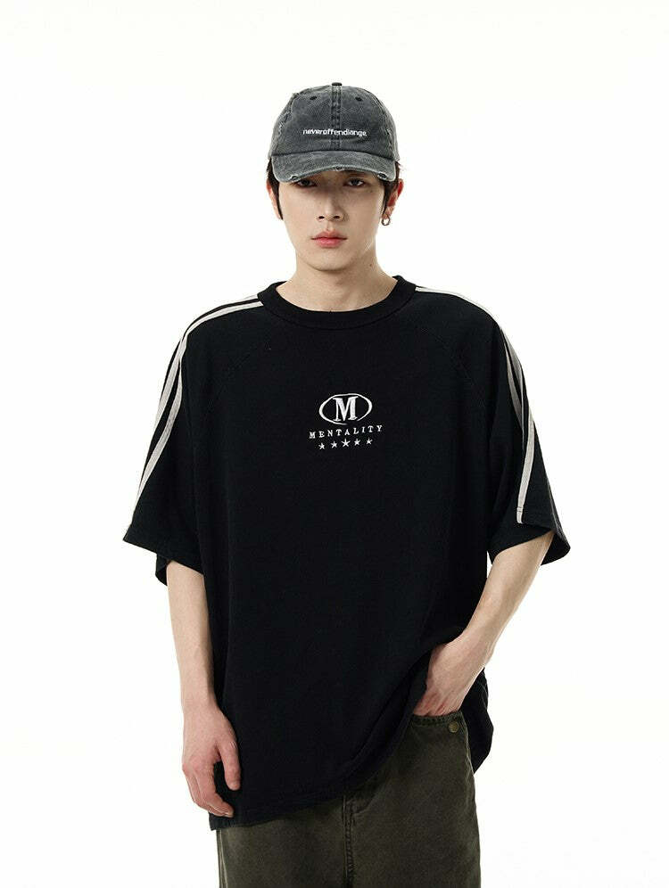 HJK Exclusive 'Five-Star Mentality' Tee - Y2K Summer, 90s Grunge, Retro, Pastel Goth, Hip Hop